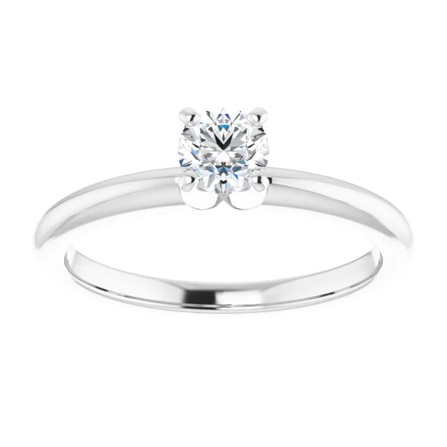 Round 1/3 CT Lab-Grown Diamond Classic Solitaire Ring