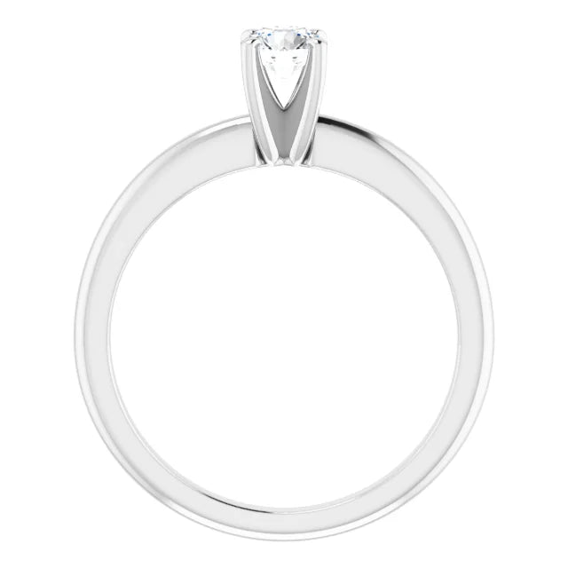 Round 1/3 CT Lab-Grown Diamond Classic Solitaire Ring