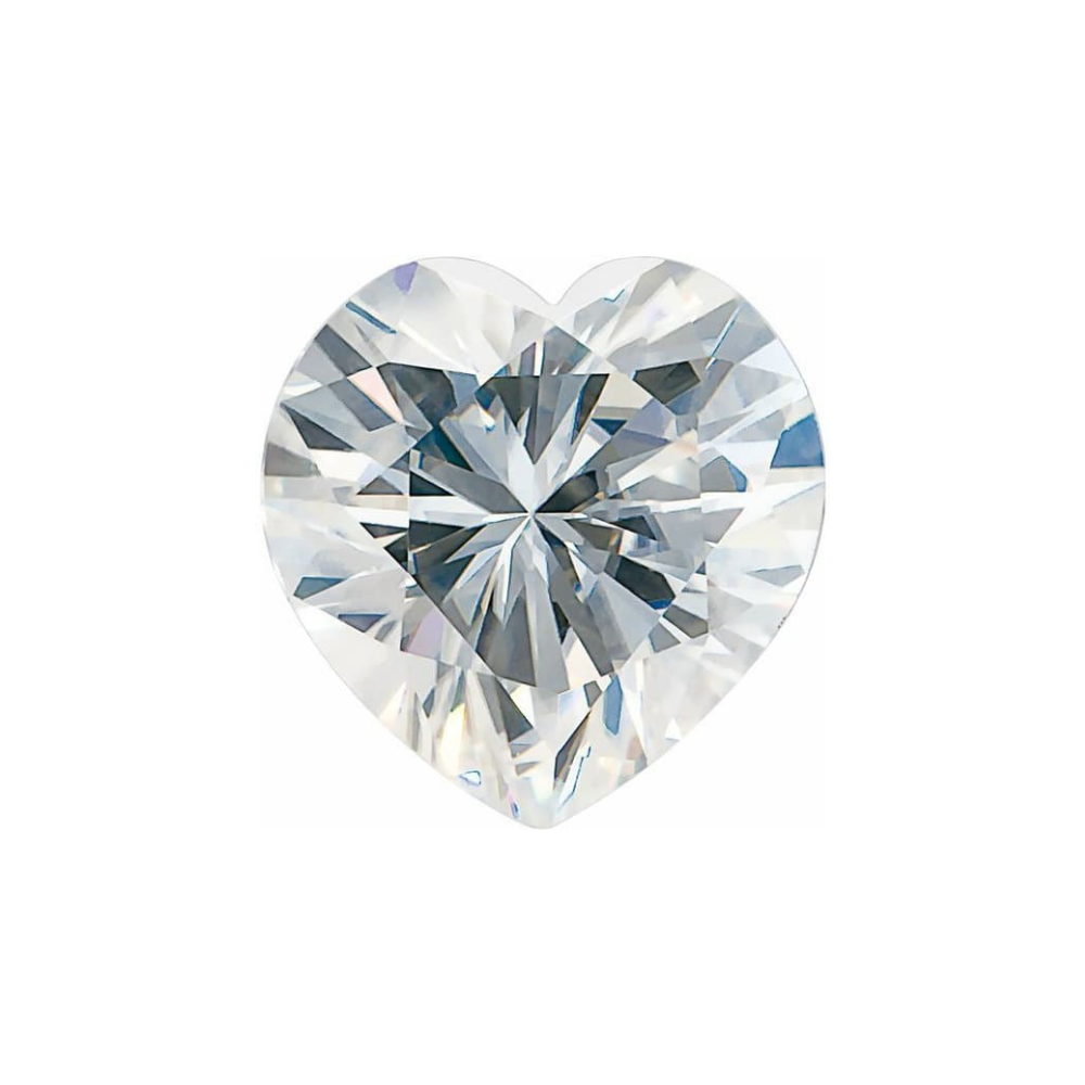 Heart Moissanite