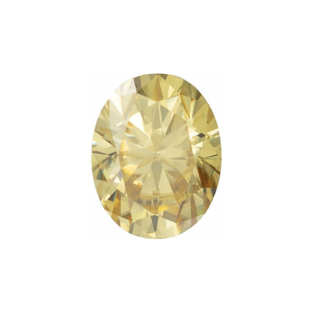 Oval Moissanite Fancy Yellow