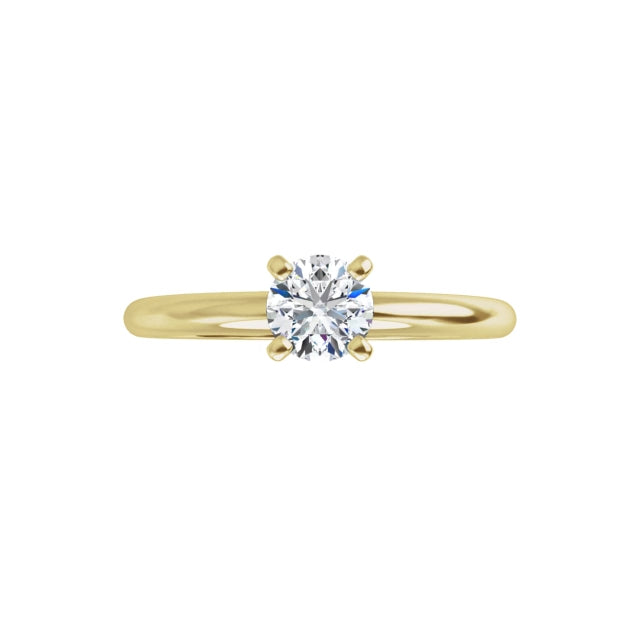 Round 1/3 CT Lab-Grown Diamond Classic Solitaire Ring