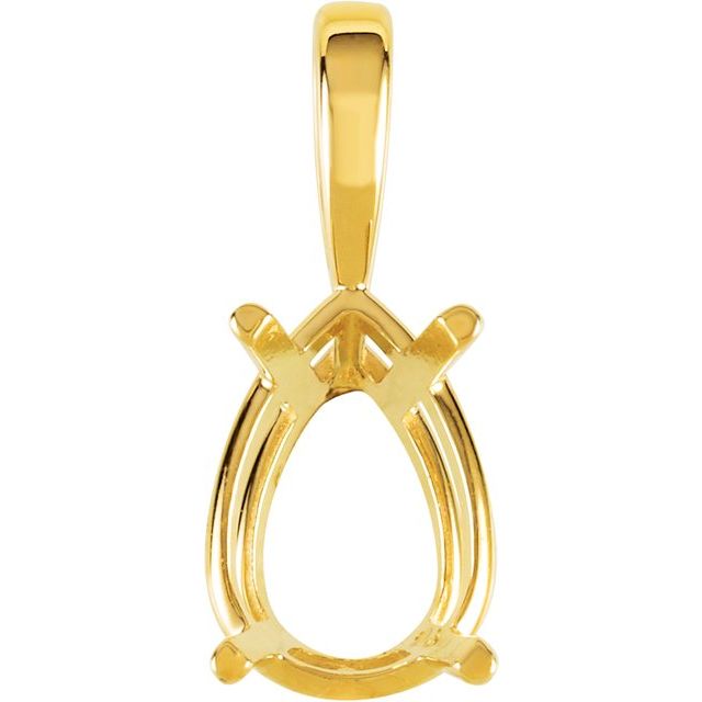 Pear store pendant setting