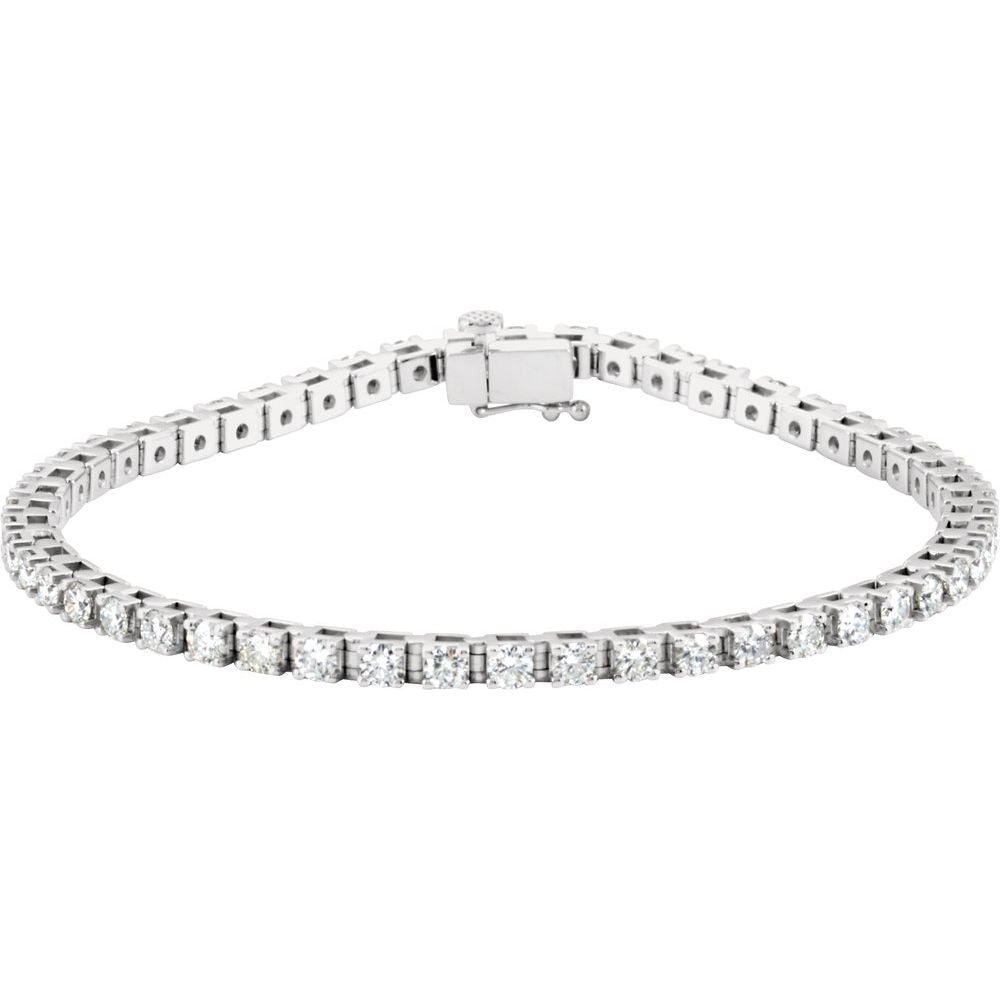 3 1/2 CTW Natural Diamond Line Bracelet