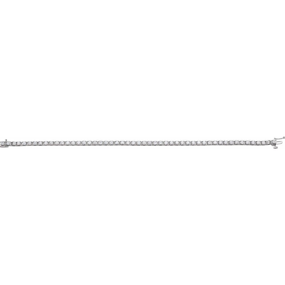 3 1/2 CTW Natural Diamond Line Bracelet
