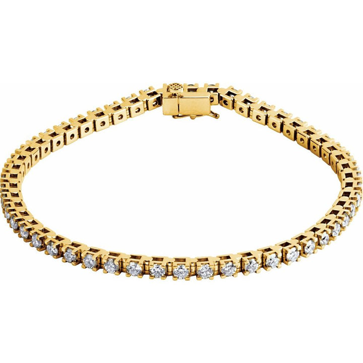 3 1/2 CTW Natural Diamond Line Bracelet