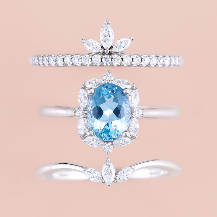 Accented Stackable Crown Ring
