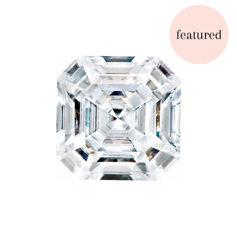 Asscher Cut Moissanite 5.5 x 5.5 mm Loose Stone