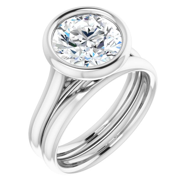 Solitaire Wedding Band (band only)