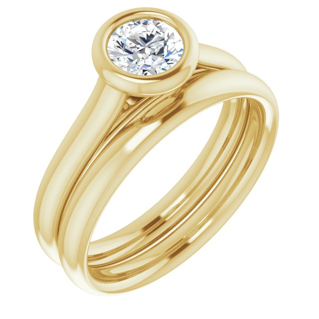 Solitaire Wedding Band (band only)