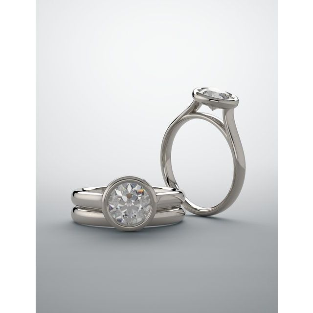 Solitaire Wedding Band (band only)