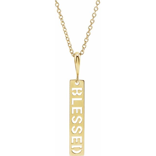 Blessed Bar Necklace