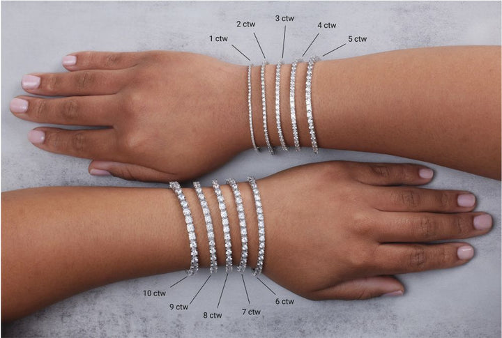 3 1/2 CTW Natural Diamond Line Bracelet