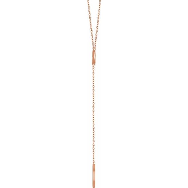 Circle & Bar Y Necklace