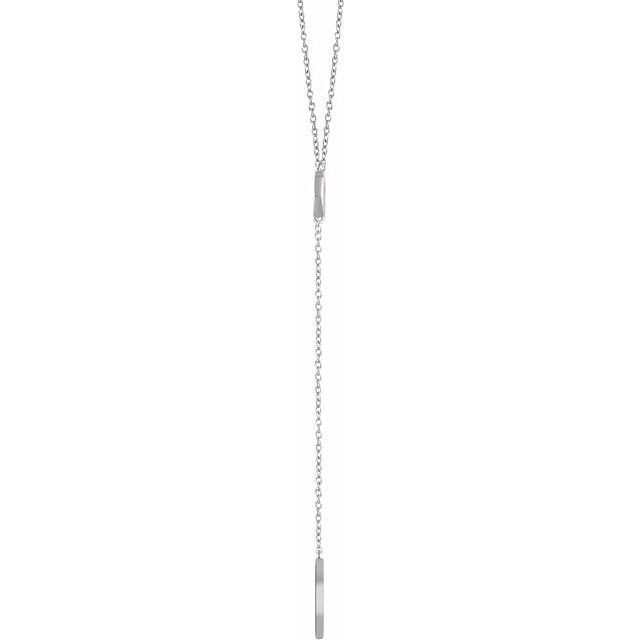 Circle & Bar Y Necklace