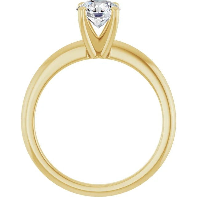 Round 3/4 CT Lab-Grown Diamond Classic Solitaire Ring