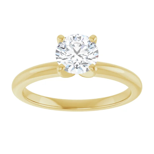 Round 3/4 CT Lab-Grown Diamond Classic Solitaire Ring