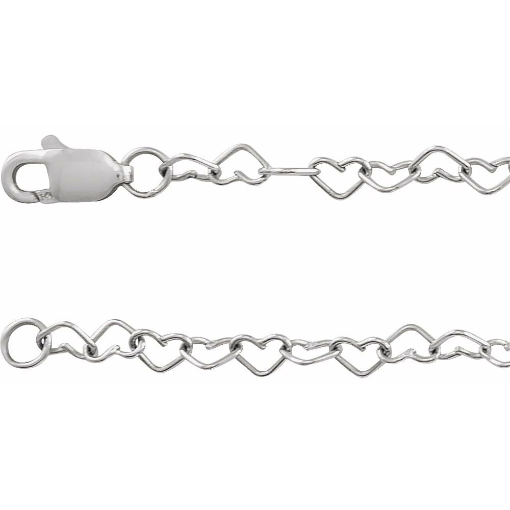 Connected Hearts Chain Bracelet