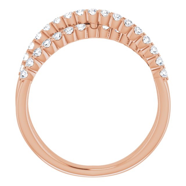 Criss-Cross Lab-Grown Diamond Ring