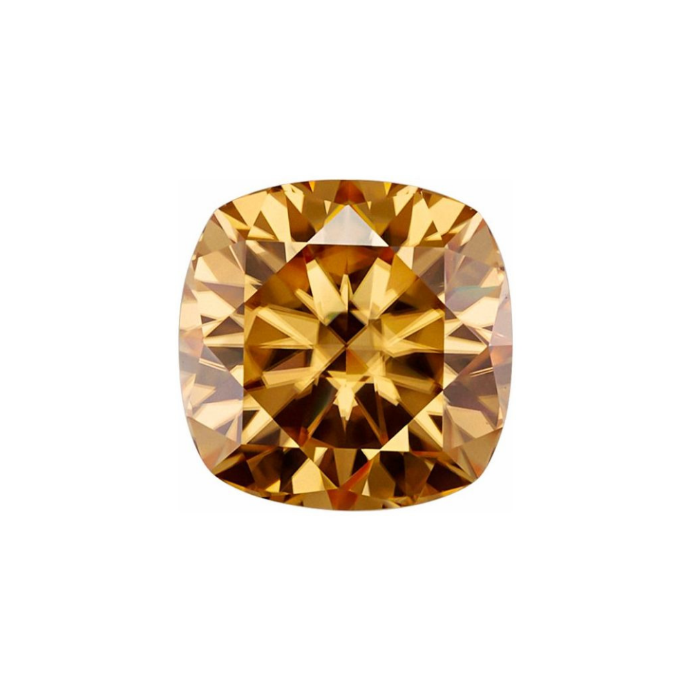 Cushion Moissanite Fancy Brown