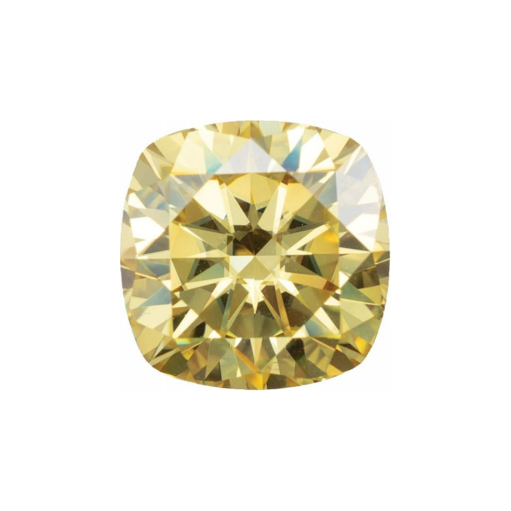 Cushion Moissanite Fancy Yellow