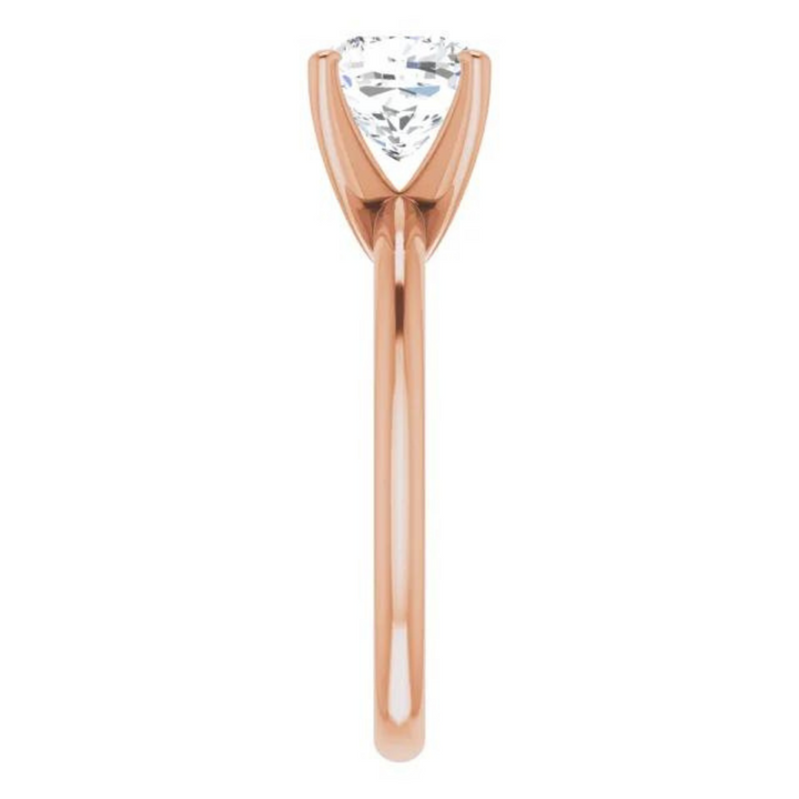 Cushion Lab-Grown Diamond Classic Solitaire Ring