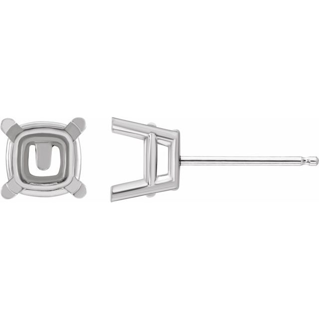 Cushion Basket Earring Mountings (mount only)