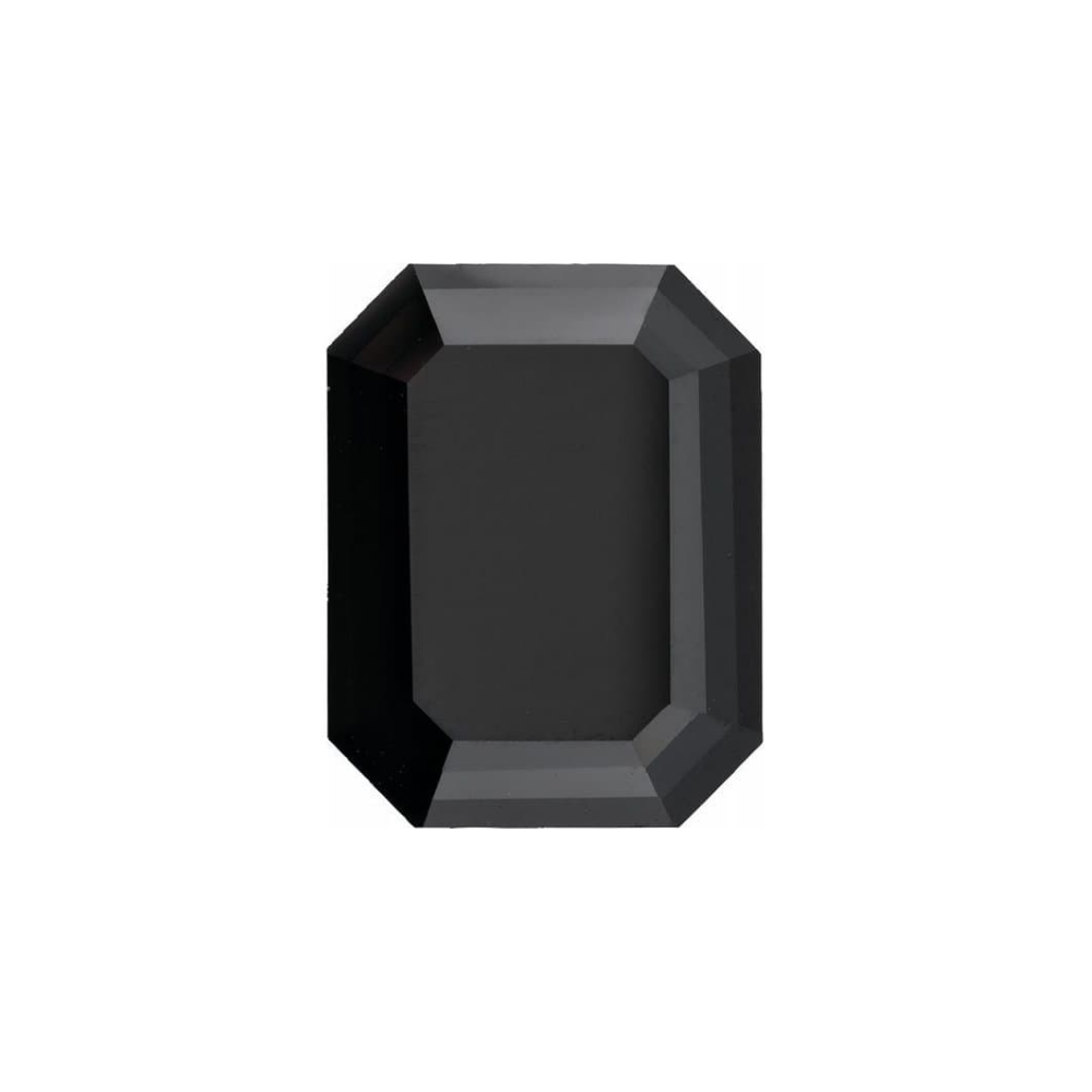 Emerald Cut Moissanite Fancy Black