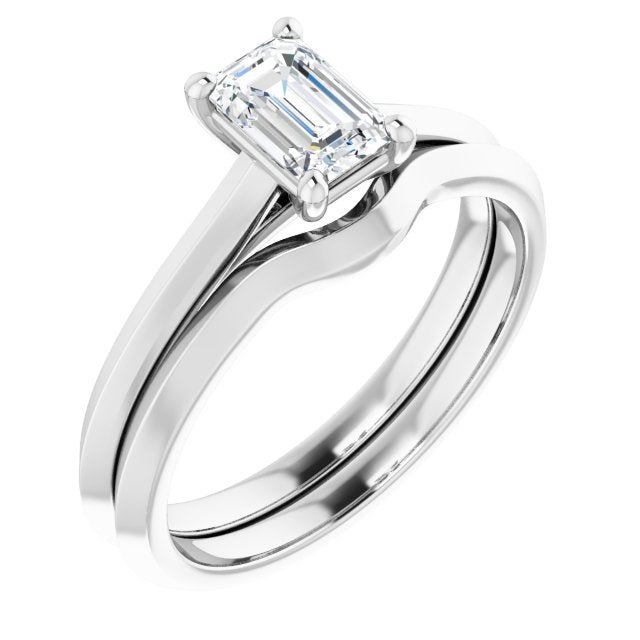 Towering Solitaire Wedding Band (band only)