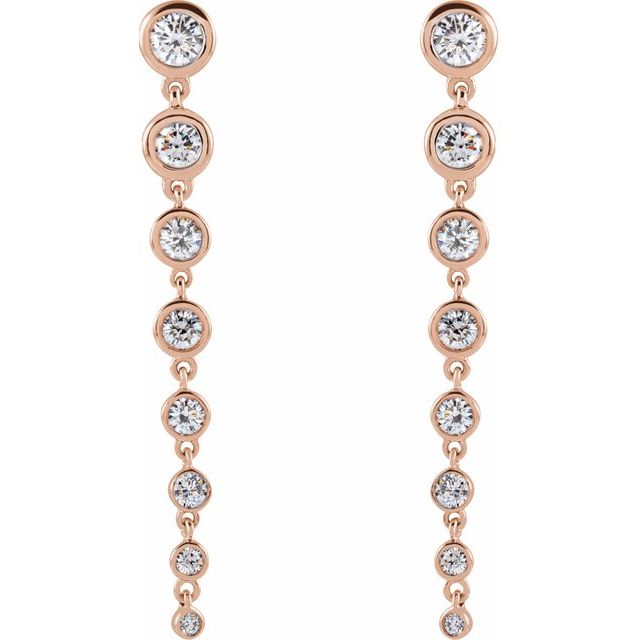 Graduated Lab-Grown Diamond Earrings