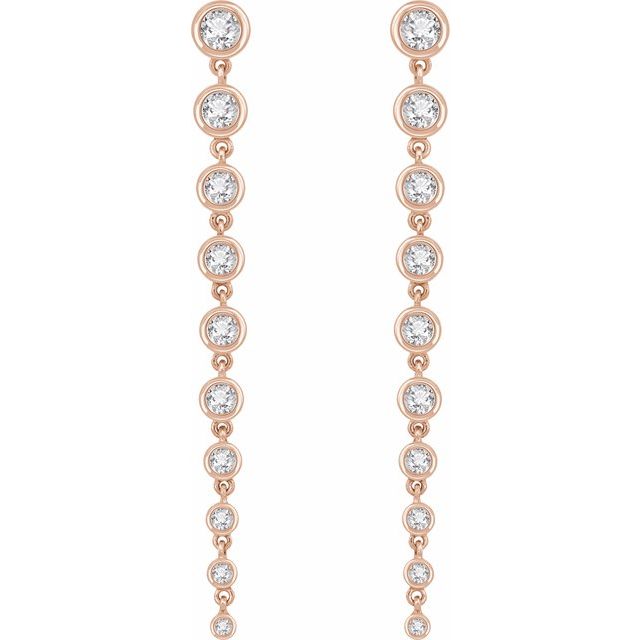 Graduated Lab-Grown Diamond Earrings