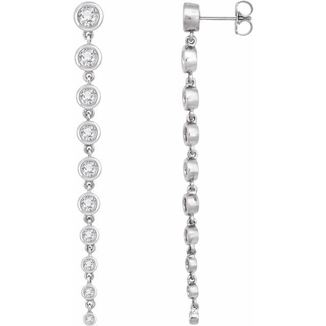 Graduated Lab-Grown Diamond Earrings