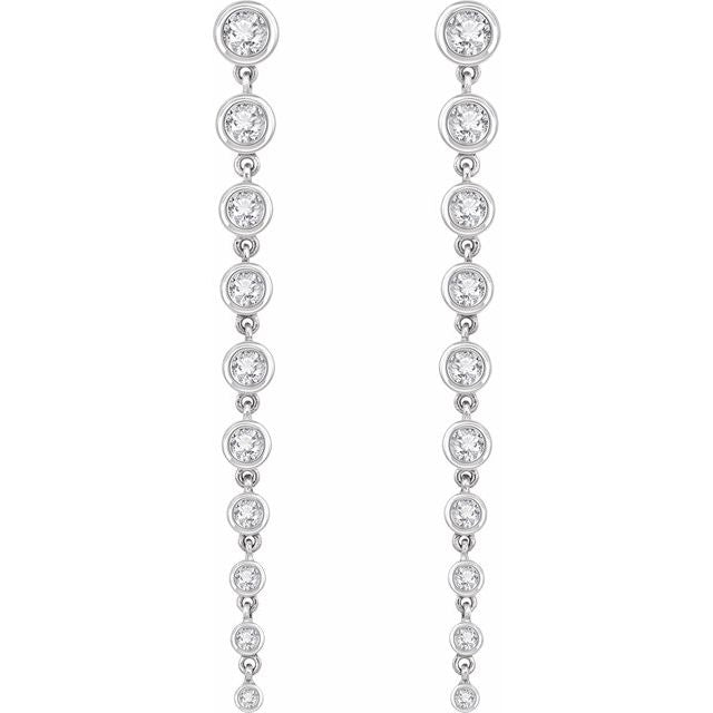 Graduated Lab-Grown Diamond Earrings