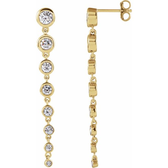 Graduated Lab-Grown Diamond Earrings
