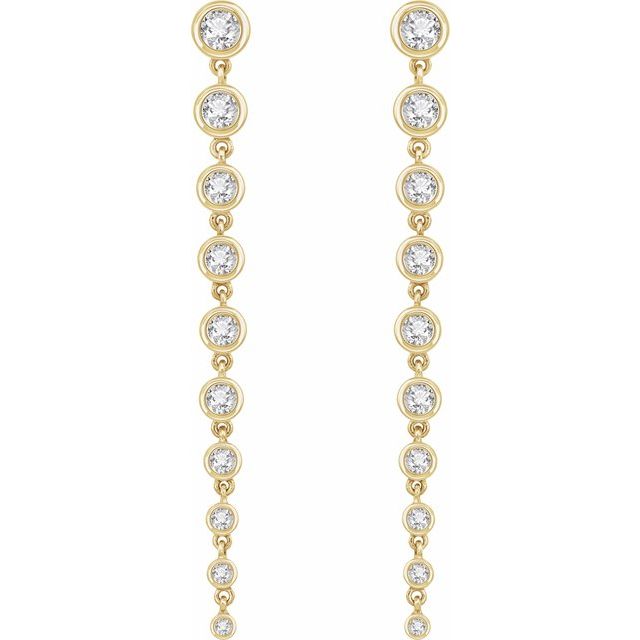 Graduated Lab-Grown Diamond Earrings