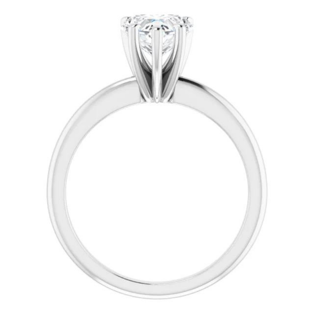 Heart Moissanite Classic Solitaire Ring