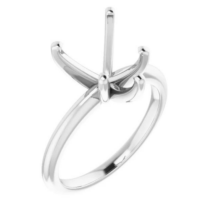 Heart Classic Solitaire Ring Mounting (mount only)