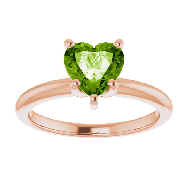 Classic Ring Mounting for 7x7 mm Heart Solitaire (mount only)