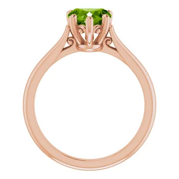 Fancy Ring Mounting for 7x7 mm Fancy Heart Solitaire (mount only)