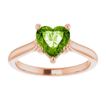 Fancy Ring Mounting for 7x7 mm Fancy Heart Solitaire (mount only)