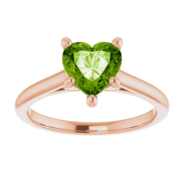 Infinity Ring Mounting for 7x7 mm Heart Solitaire (mount only)