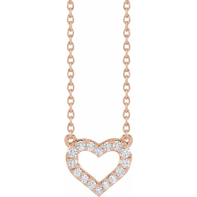 Heart Lab-Grown Diamond Necklace