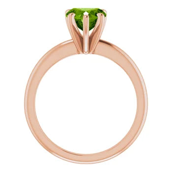 Simple Ring Mounting for 7x7 mm Heart Solitaire (mount only)