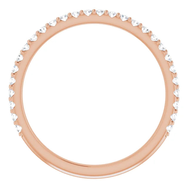 Lab-Grown Diamond Accented Wedding Band