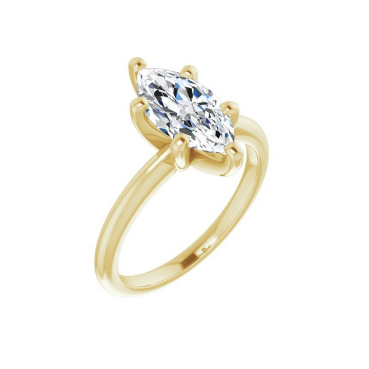Marquise Classic Solitaire Ring Mounting (mount only)