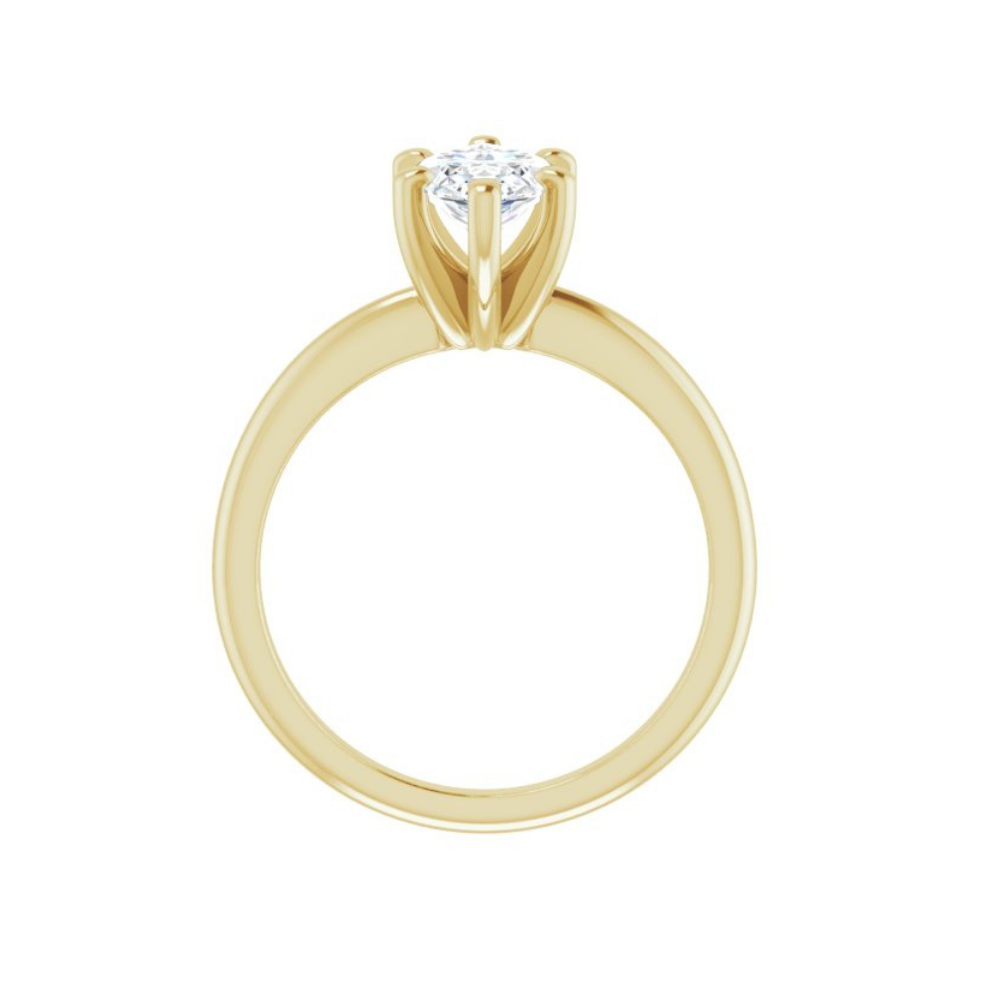 Marquise Moissanite Classic Solitaire Ring