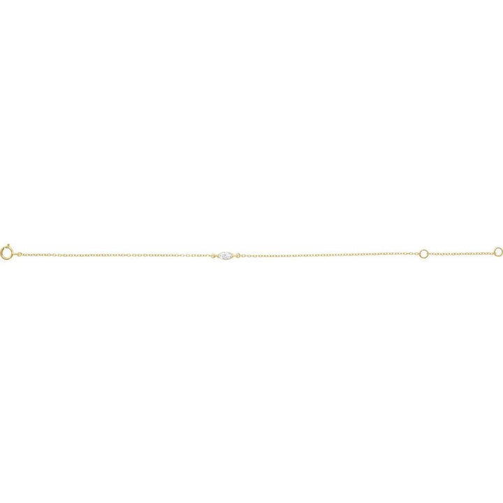 Marquise Lab-Grown Diamond Adjustable Bracelet