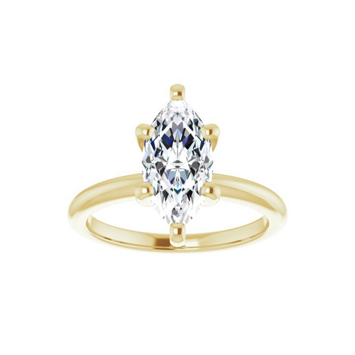 Marquise Classic Solitaire Ring Mounting (mount only)
