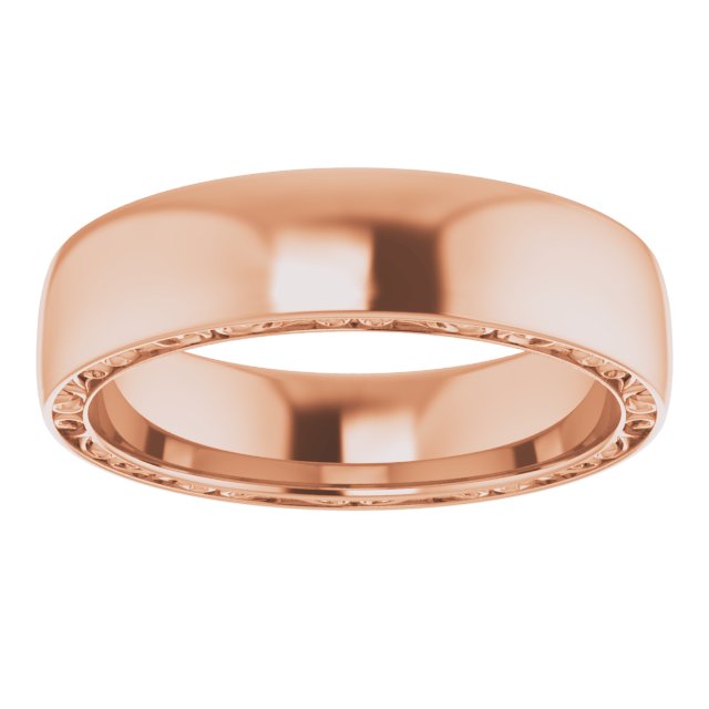 Men's Scroll Wedding Band