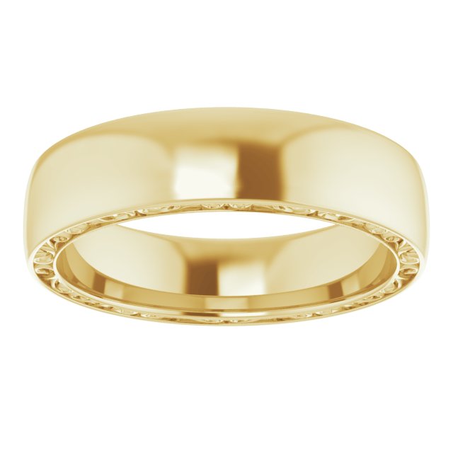 Men's Scroll Wedding Band