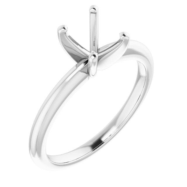 Oval Classic Solitaire Ring Mounting (mount only)